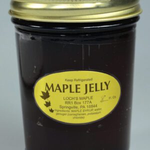 Maple Jelly Glass Bottle With Brass Lid