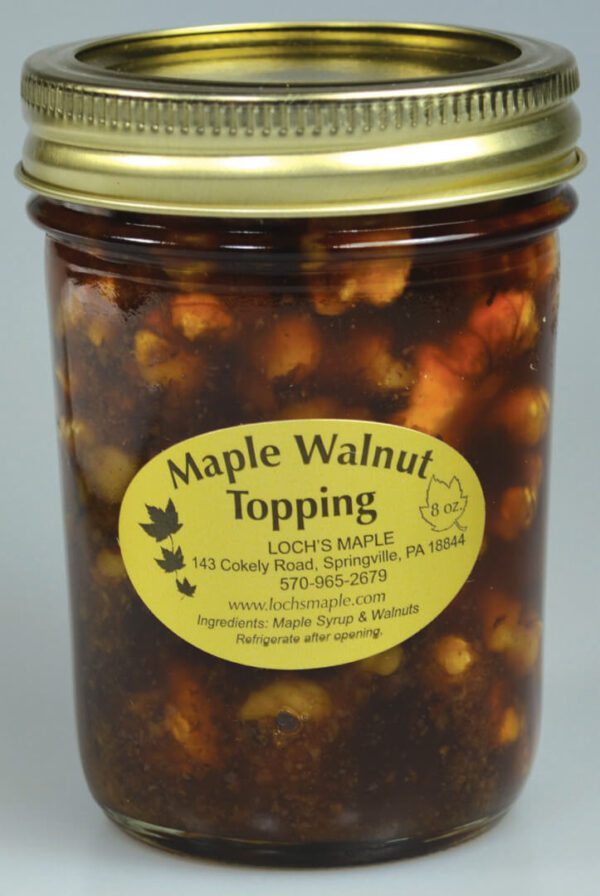 Maple Syrup Walnut Topping in a Bottle
